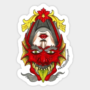 Devil/Woman Sticker